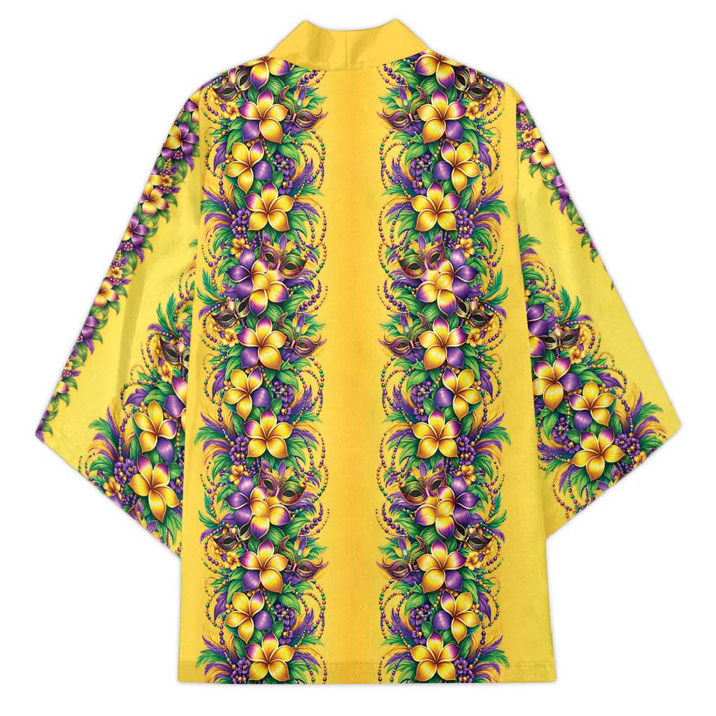 Aloha Hawaii Mardi Gras Kimono Gold Style