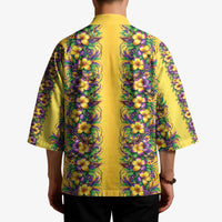 Aloha Hawaii Mardi Gras Kimono Gold Style