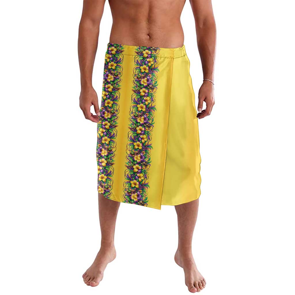 Aloha Hawaii Mardi Gras Lavalava Gold Style