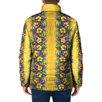 Aloha Hawaii Mardi Gras Padded Jacket Gold Style