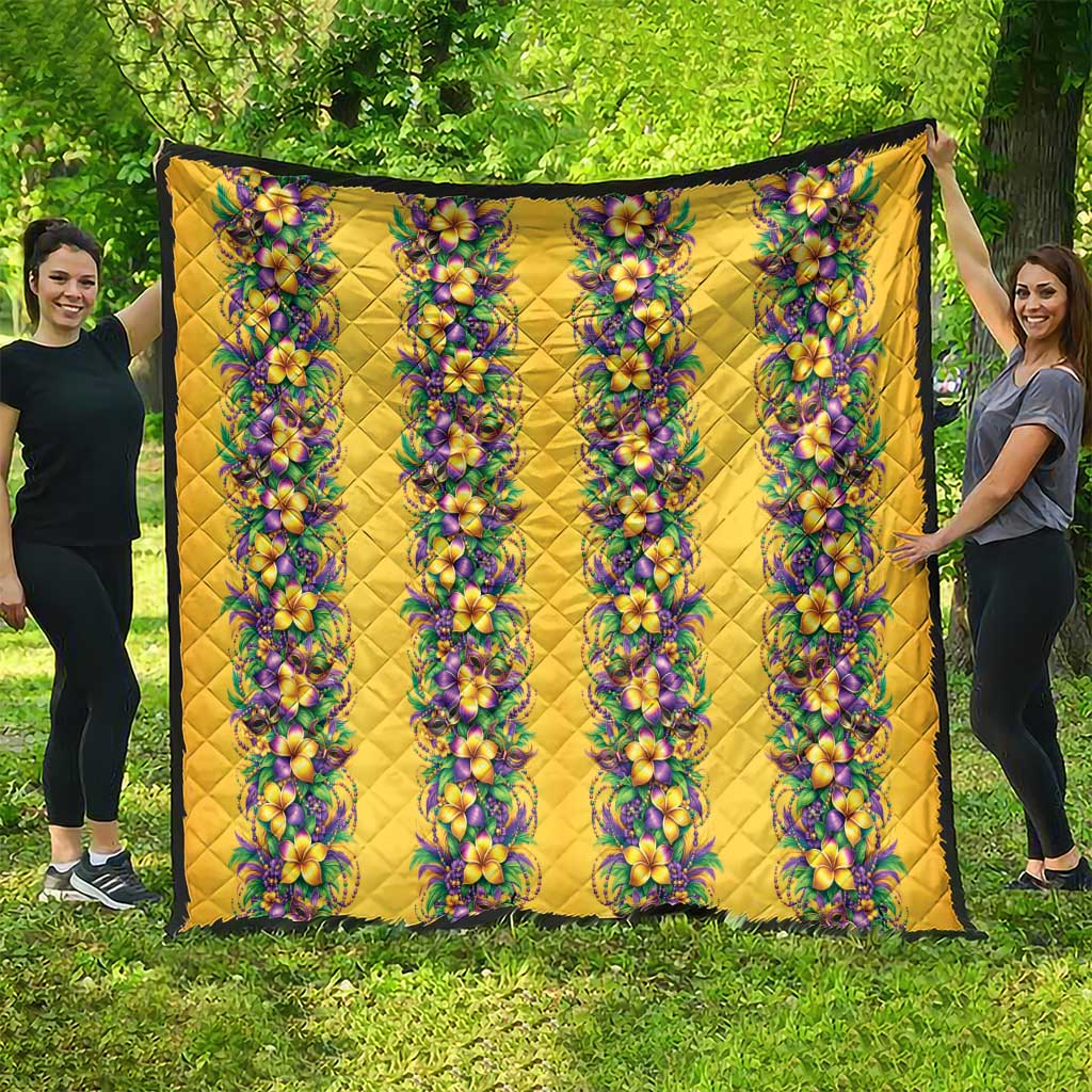 Aloha Hawaii Mardi Gras Quilt Gold Style