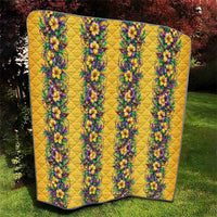Aloha Hawaii Mardi Gras Quilt Gold Style