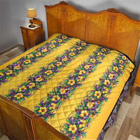 Aloha Hawaii Mardi Gras Quilt Gold Style