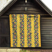 Aloha Hawaii Mardi Gras Quilt Gold Style