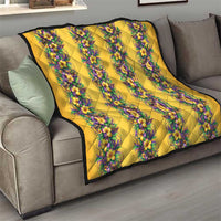 Aloha Hawaii Mardi Gras Quilt Gold Style