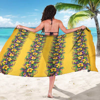 Aloha Hawaii Mardi Gras Sarong Gold Style