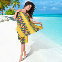 Aloha Hawaii Mardi Gras Sarong Gold Style