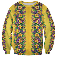 Aloha Hawaii Mardi Gras Sweatshirt Gold Style