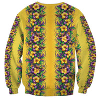 Aloha Hawaii Mardi Gras Sweatshirt Gold Style