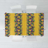 Aloha Hawaii Mardi Gras Tablecloth Gold Style