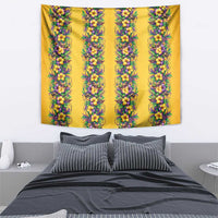 Aloha Hawaii Mardi Gras Tapestry Gold Style