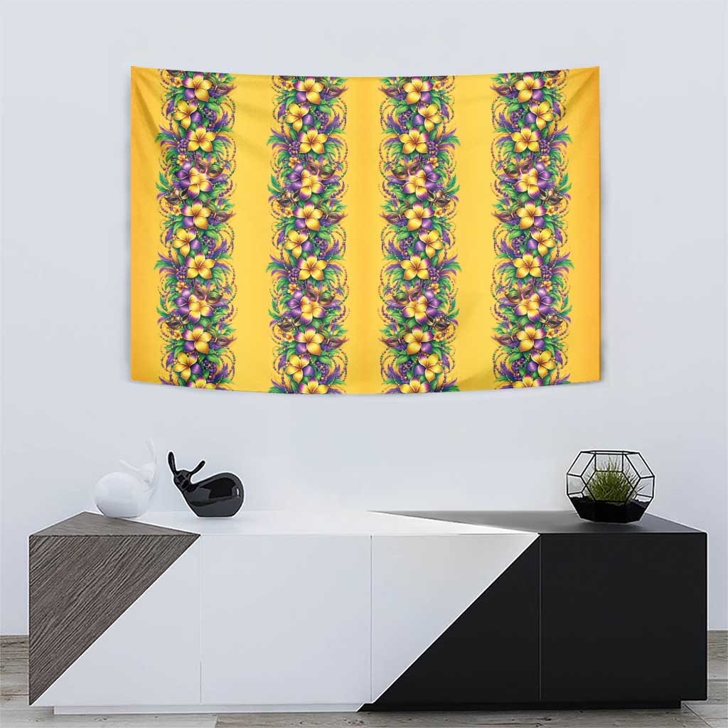 Aloha Hawaii Mardi Gras Tapestry Gold Style