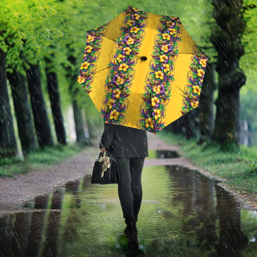 Aloha Hawaii Mardi Gras Umbrella Gold Style