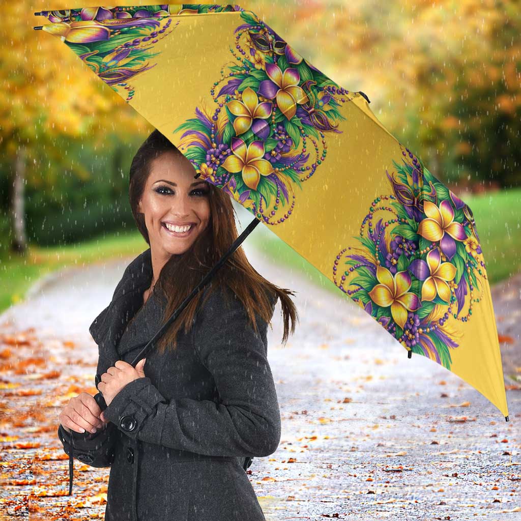 Aloha Hawaii Mardi Gras Umbrella Gold Style
