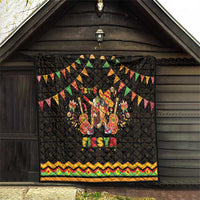 Mexico Cinco De Mayo Quilt Let's Fiesta Dabbing Taco
