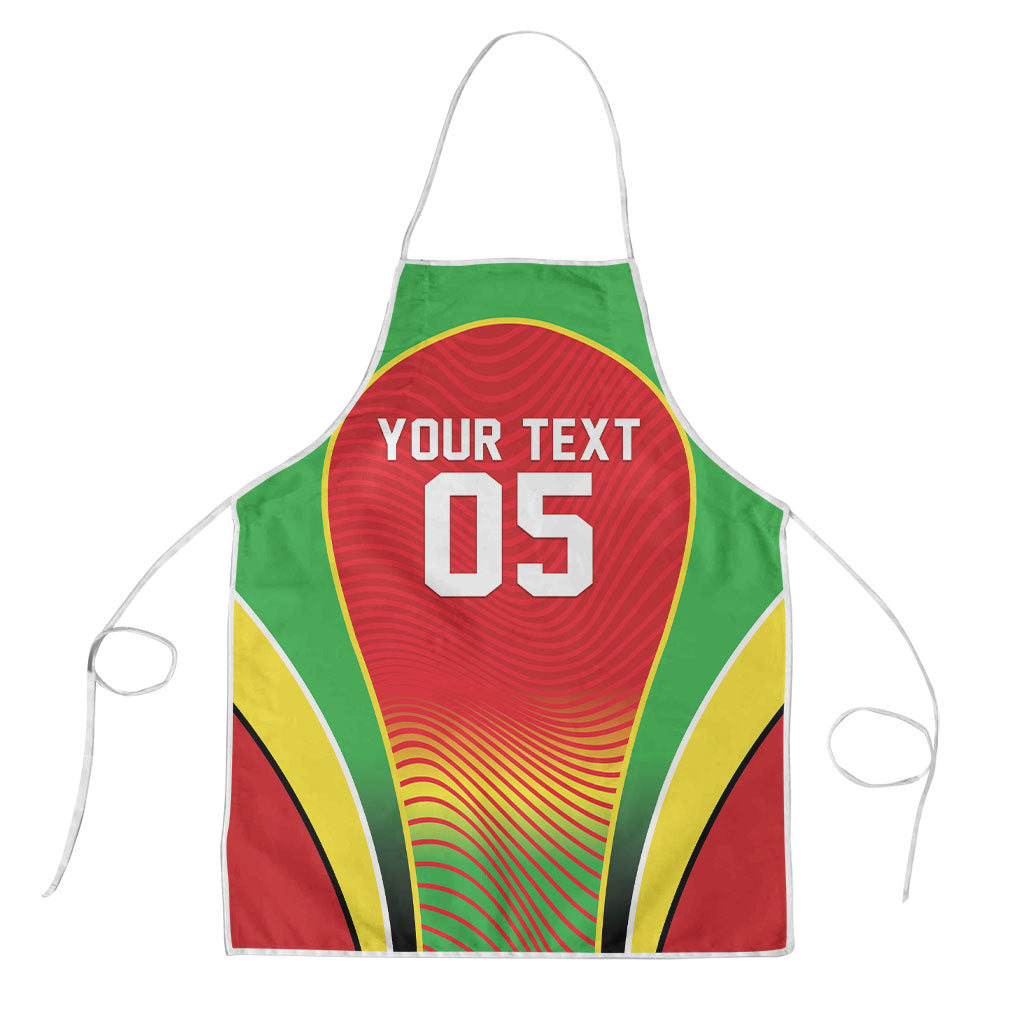 Custom Guyana 2026 Cricket Apron Come On Warriors