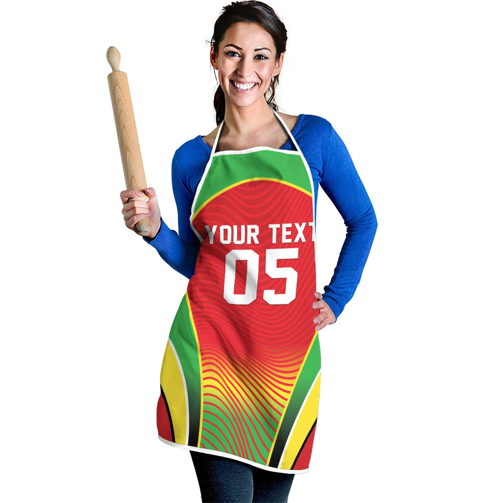 Custom Guyana 2026 Cricket Apron Come On Warriors