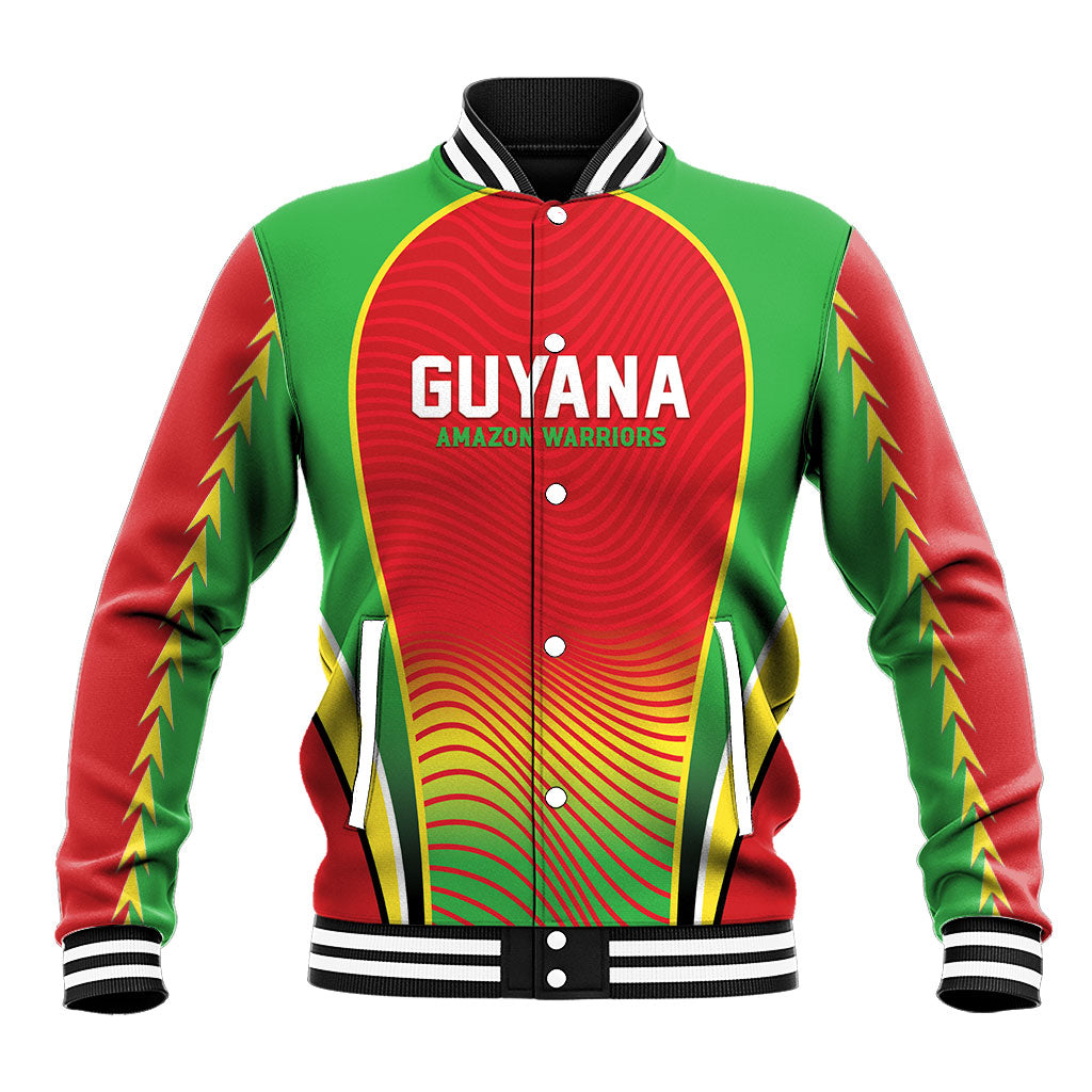 Custom Guyana 2026 Cricket Baseball Jacket Come On Warriors