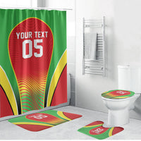 Custom Guyana 2026 Cricket Bathroom Set Come On Warriors
