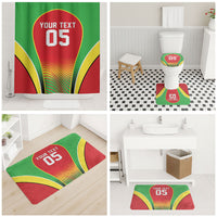 Custom Guyana 2026 Cricket Bathroom Set Come On Warriors