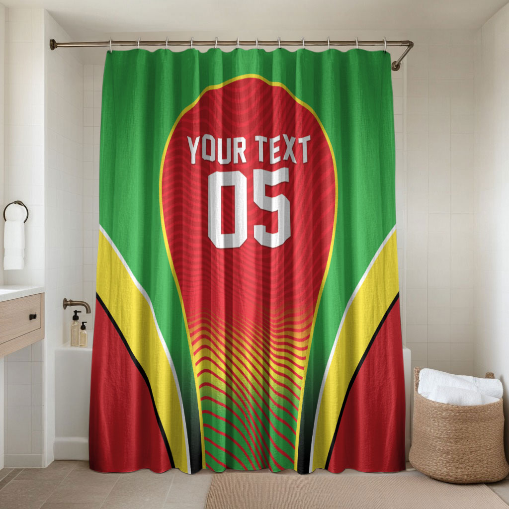 Custom Guyana 2026 Cricket Bathroom Set Come On Warriors