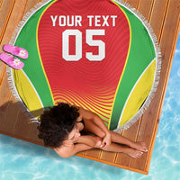 Custom Guyana 2026 Cricket Beach Blanket Come On Warriors
