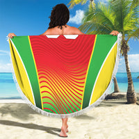 Custom Guyana 2026 Cricket Beach Blanket Come On Warriors