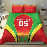 Custom Guyana 2026 Cricket Bedding Set Come On Warriors