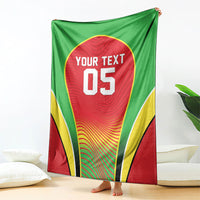 Custom Guyana 2026 Cricket Blanket Come On Warriors
