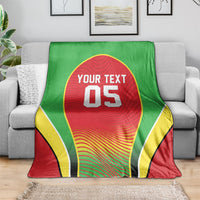 Custom Guyana 2026 Cricket Blanket Come On Warriors