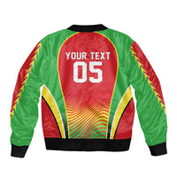 Custom Guyana 2026 Cricket Bomber Jacket Come On Warriors