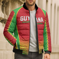 Custom Guyana 2026 Cricket Bomber Puffer Jacket Come On Warriors