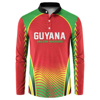 Custom Guyana 2026 Cricket Button Sweatshirt Come On Warriors