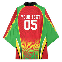 Custom Guyana 2026 Cricket Kimono Come On Warriors