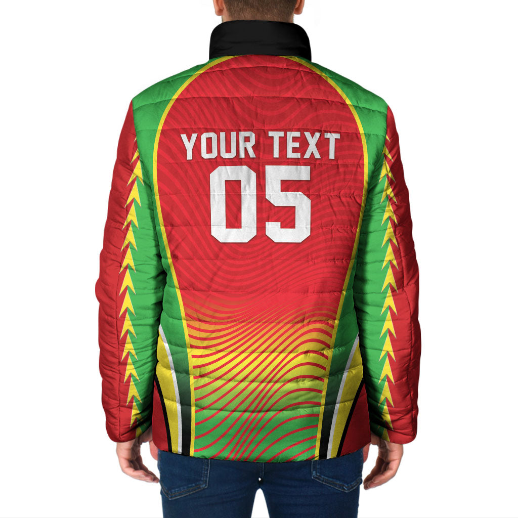 Custom Guyana 2026 Cricket Padded Jacket Come On Warriors