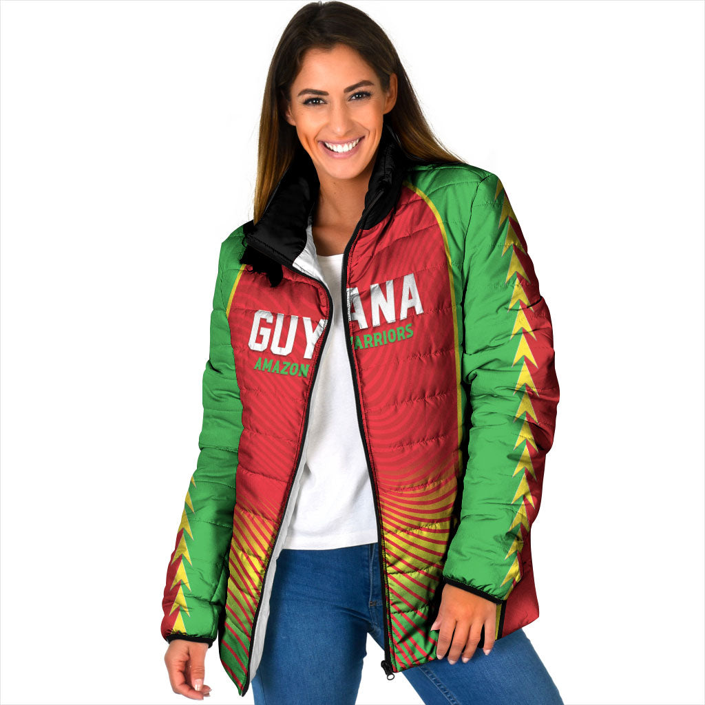Custom Guyana 2026 Cricket Padded Jacket Come On Warriors