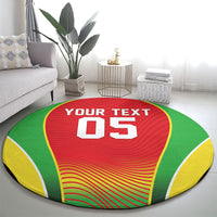 Custom Guyana 2026 Cricket Round Carpet Come On Warriors