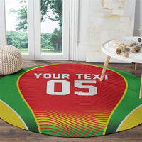 Custom Guyana 2026 Cricket Round Carpet Come On Warriors