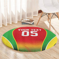 Custom Guyana 2026 Cricket Round Carpet Come On Warriors