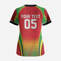 Custom Guyana 2026 Cricket Scrub Top Come On Warriors