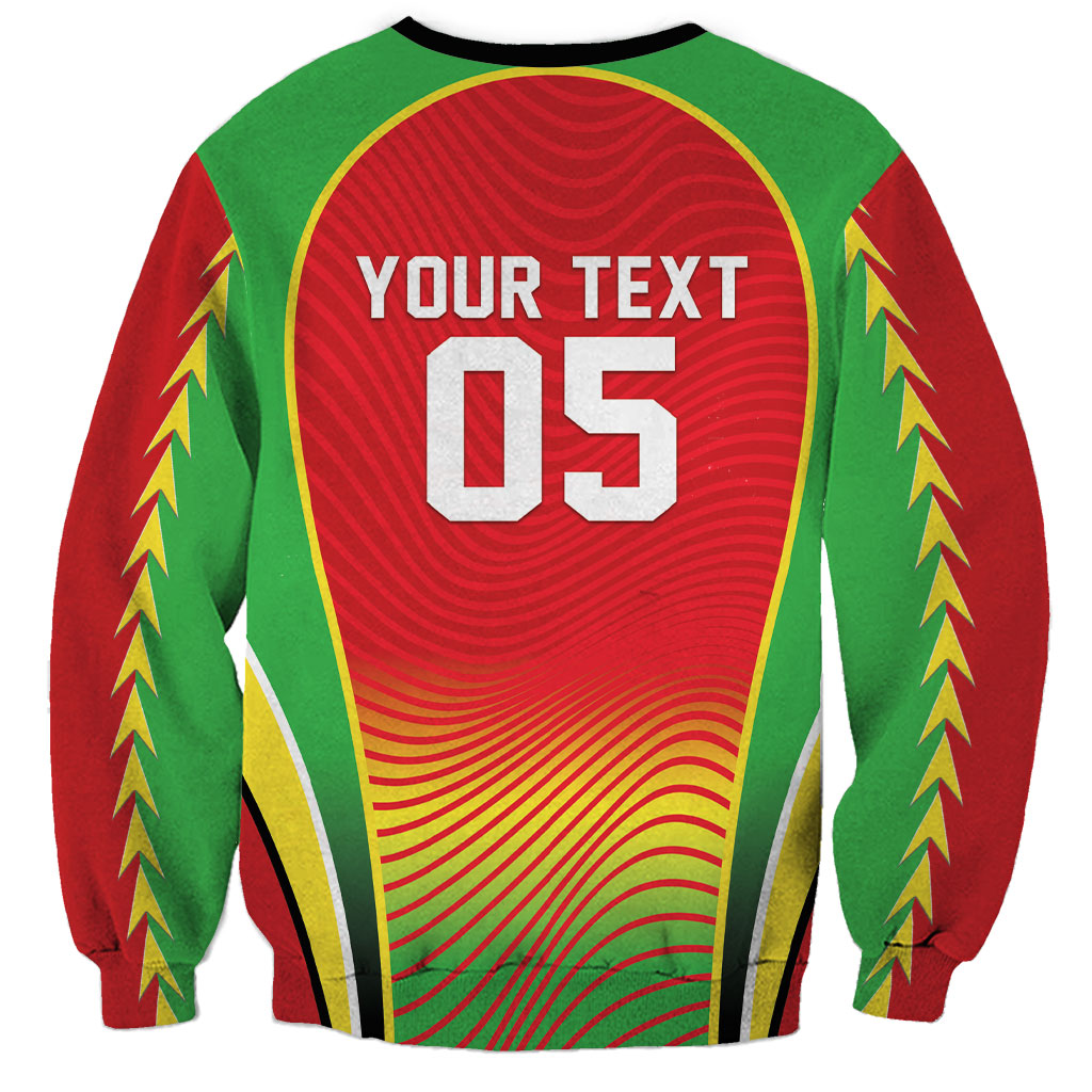 Custom Guyana 2026 Cricket Sweatshirt Come On Warriors