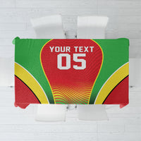 Custom Guyana 2026 Cricket Tablecloth Come On Warriors