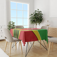 Custom Guyana 2026 Cricket Tablecloth Come On Warriors