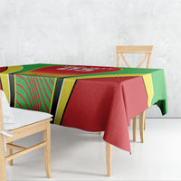 Custom Guyana 2026 Cricket Tablecloth Come On Warriors