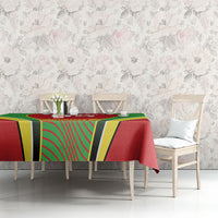 Custom Guyana 2026 Cricket Tablecloth Come On Warriors