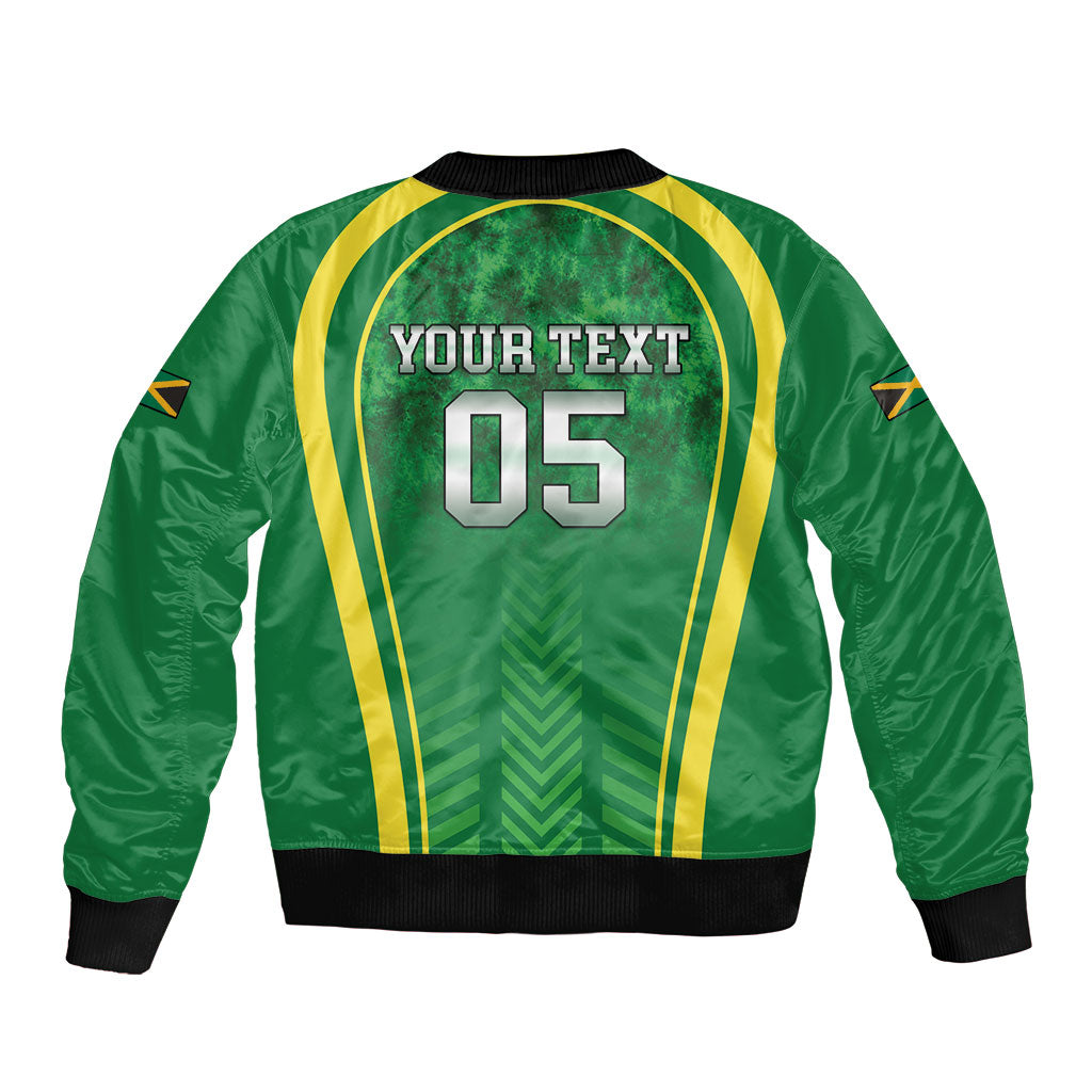 Custom Jamaica 2026 Cricket Bomber Jacket Go Champions