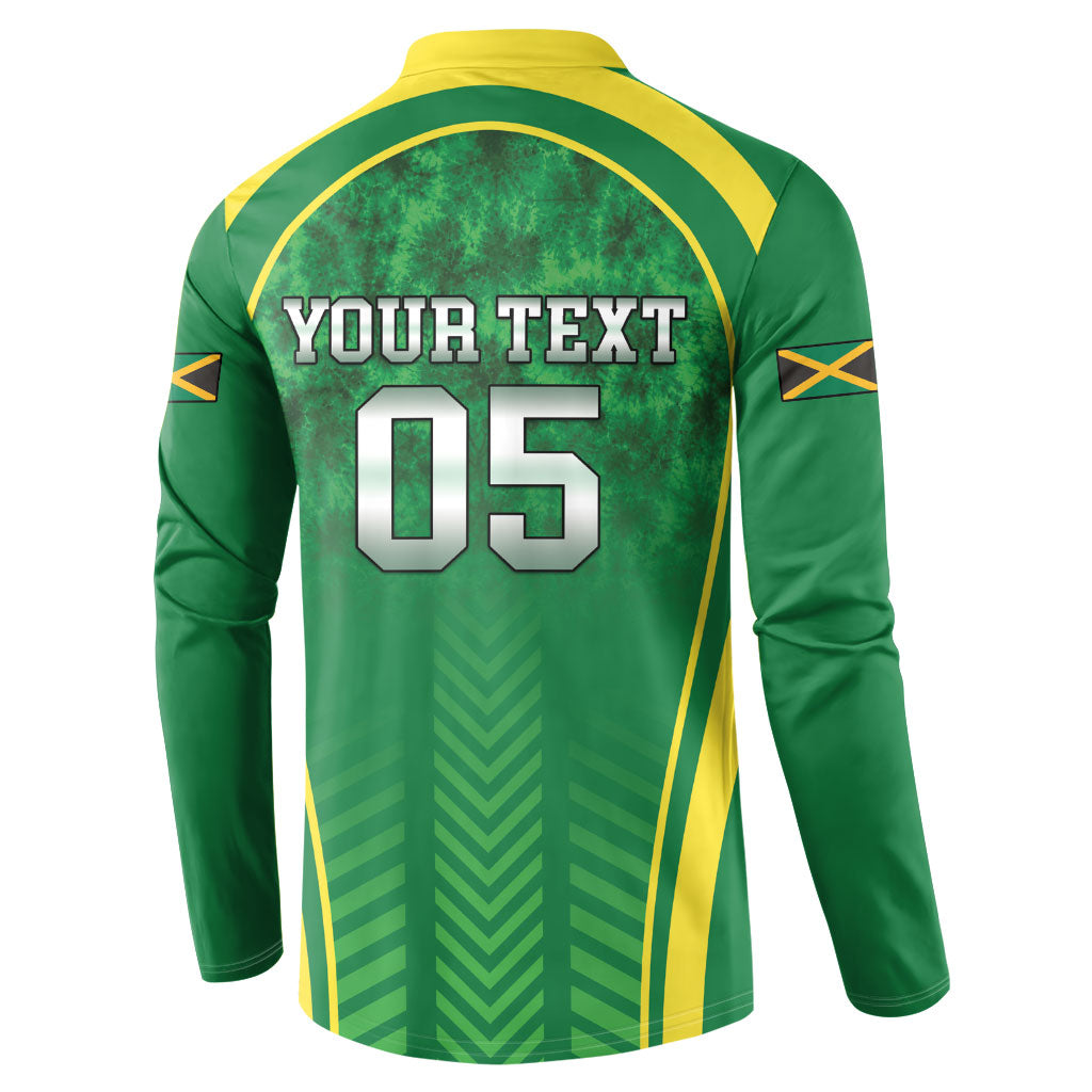 Custom Jamaica 2026 Cricket Button Sweatshirt Go Champions