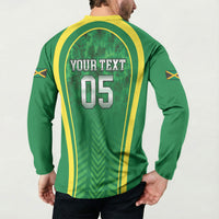 Custom Jamaica 2026 Cricket Button Sweatshirt Go Champions