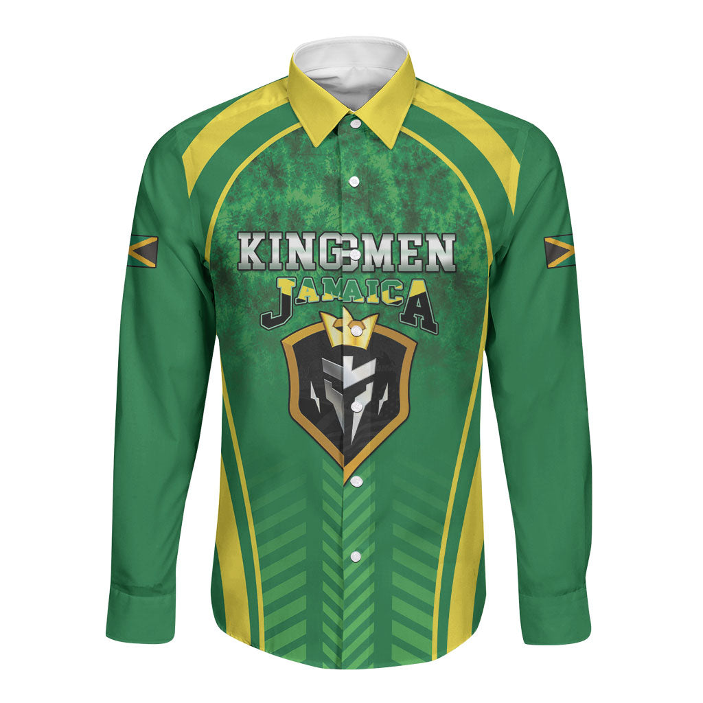 Custom Jamaica 2026 Cricket Long Sleeve Button Shirt Go Champions