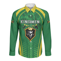 Custom Jamaica 2026 Cricket Long Sleeve Button Shirt Go Champions